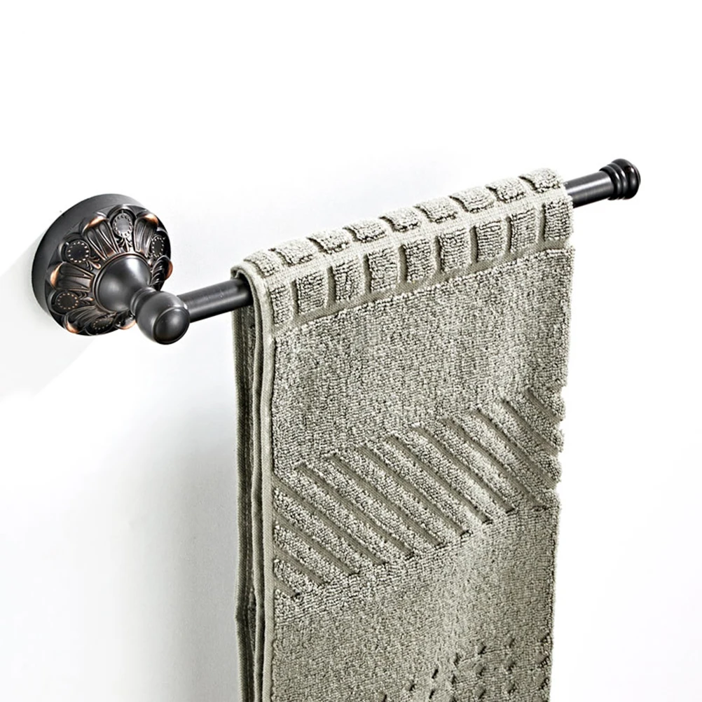 

Вешалка для полотенец 29 см, твердый медный держатель для ванной комнаты, прочный, сверхмощный, настенный, с одной направляющей, европейский стиль, ретро-дизайн, анти