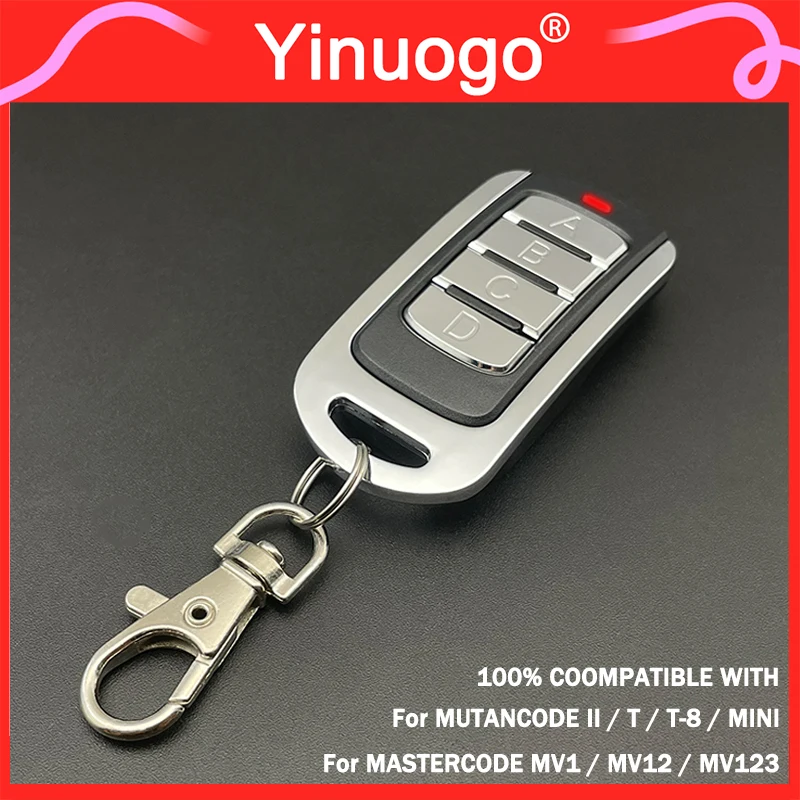 Garage Door Remote Control Compatible With MASTERCODE MV12 MV1 MV123 MUTANCODE II T T-8 MINI 433.92MHz Rolling Code