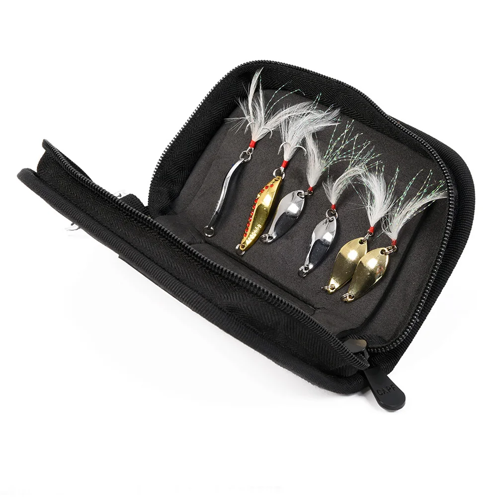 

Fishing Tackle Kit Bait Storage Pouch Mini Canvas Bag Portable Fishing Accessories Lightweight Oxford Cloth Outdoor