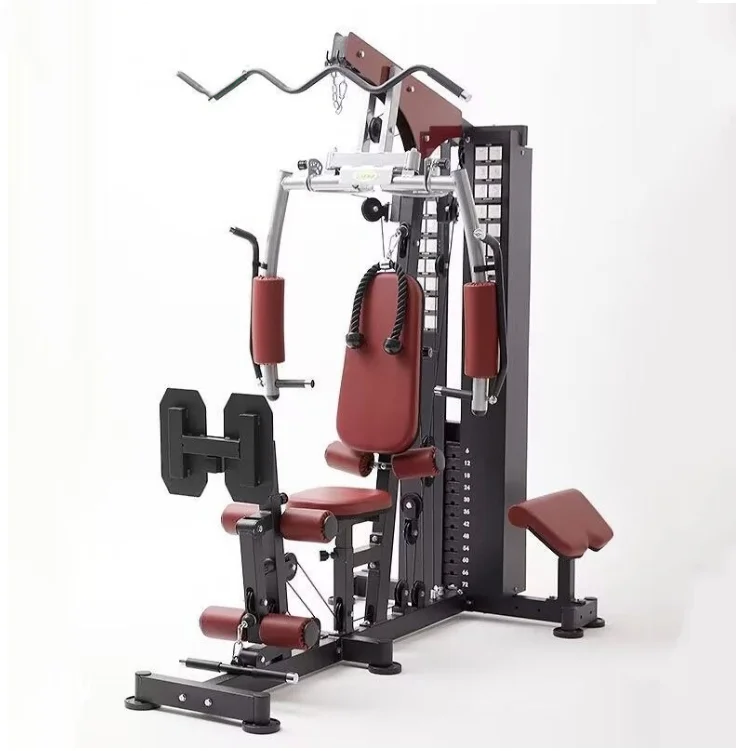2026 2.5mm Wall Thickness Heavy Duty Power Rack, Commercial 3-in-1 Comprehensive Trainer Smith Machine for Strength Trainingprom