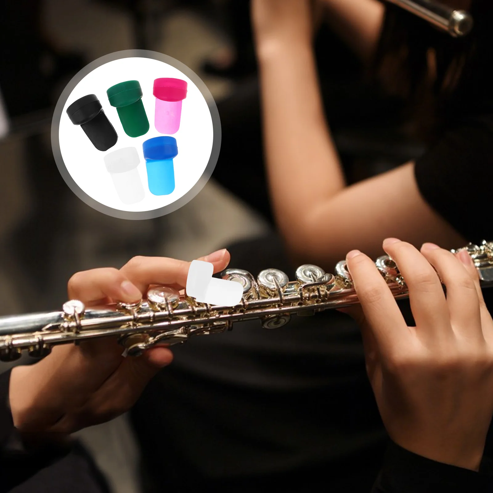 

10pcs Silicone Thumb Rest Cushion For Clarinet Comfortable Grip Pad Universal Fit Instrument Accessories Reusable Clarinet Thumb