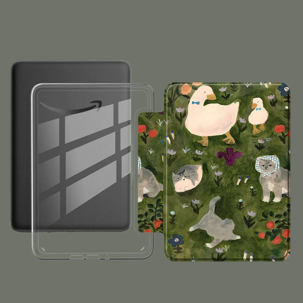 

Custom Designed Protective Transparent TPU leather Cover Case for Kindle 10th 11th Paperwhite 10th Colorsoft TPU Back Cover