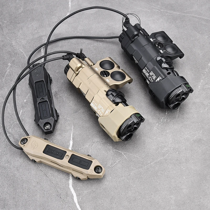 WADSN Metal MAWL C1+ Tactical Red Green IR Laser Flashlight White LED Light Airsoft Hunting Gear Fit 20mm Picatinny Rail