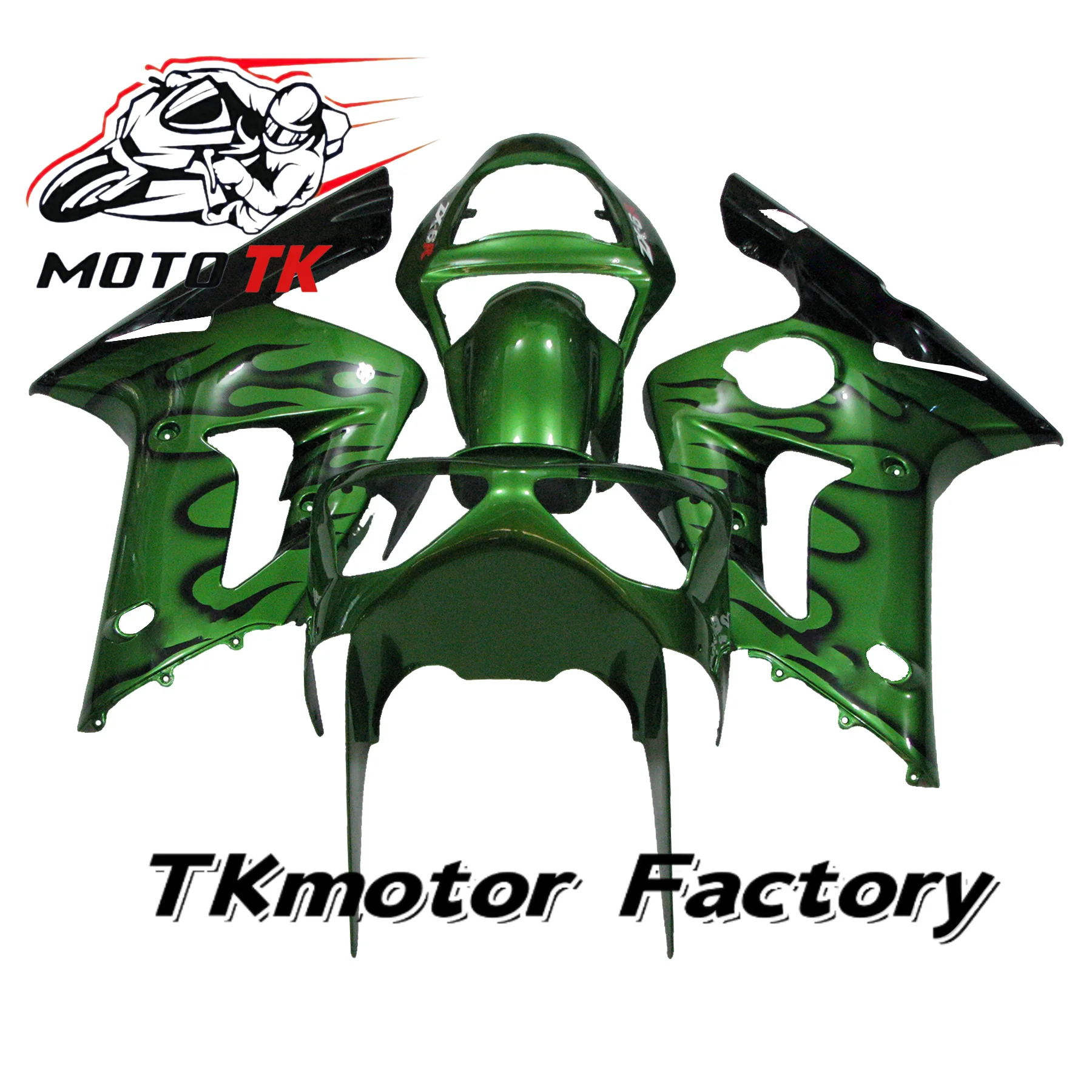 

Bodywork Fairing Plastic Shell Kit for Kawasaki ZX6R 636 2003 2004 Motorcycle Side Guard Set