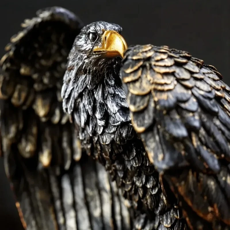 Lion Eagle Statue Resin Ornament, Home Decor Office Decor Statue, Symbol of Wealth Freedom Power, Birthday Holiday Gift