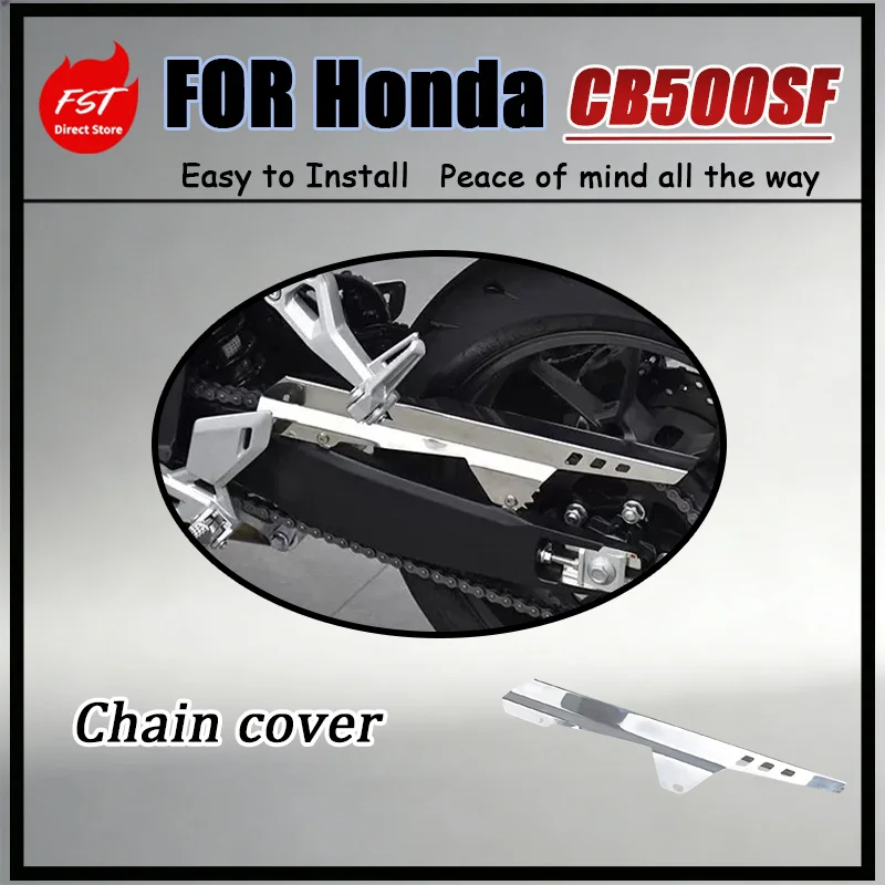 For Honda CB500SF Super Four Gear Chain Guard Glossy Polished Finish Corrosion-Resistant Impact-Resistant Transmission System