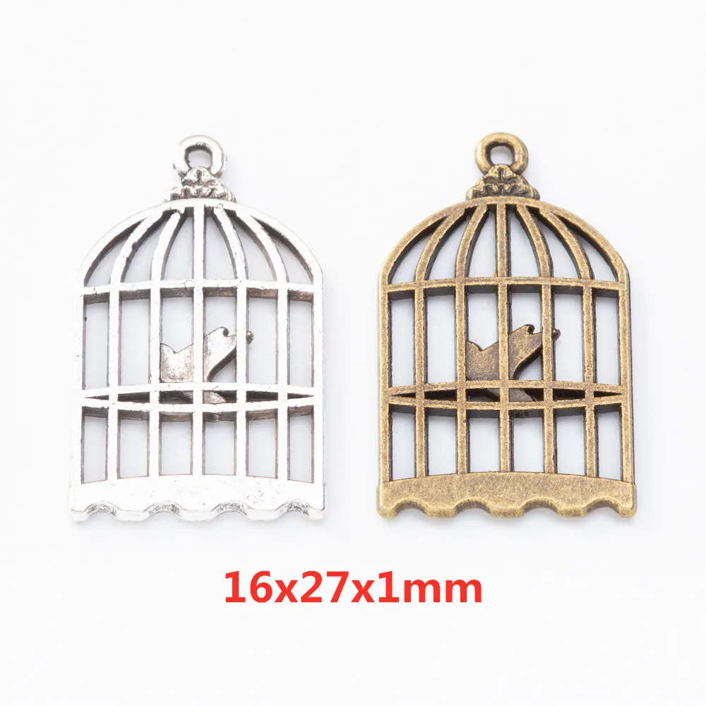 

30pieces (cage) vintage zinc alloy charm metal pendant DIY jewelry discovery making accessories 228