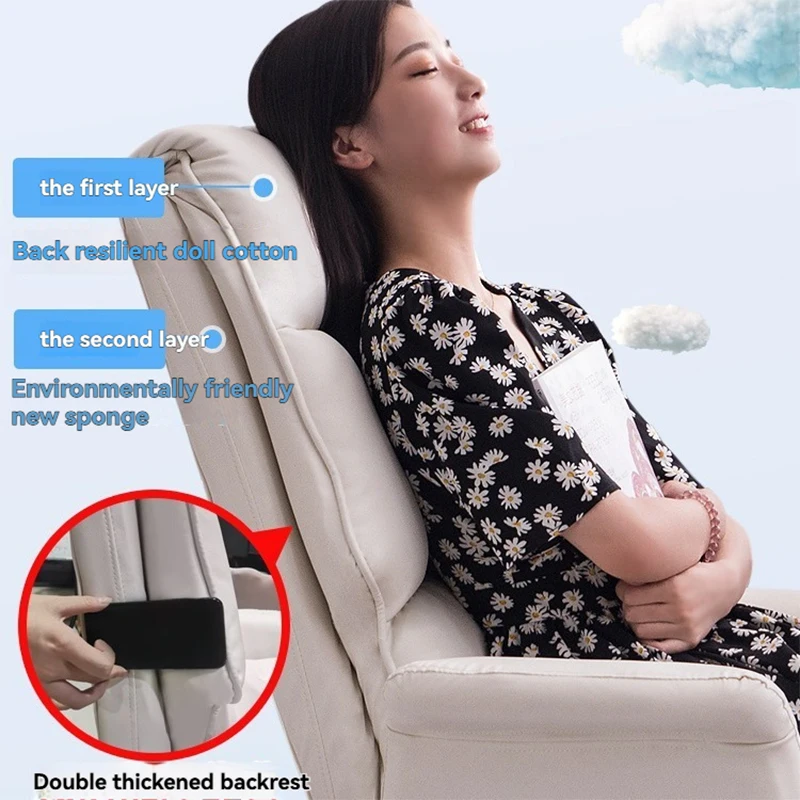 New Leather Office Chair Pink Gaming Chair Computer Rotating Gaming Chair Ergonomic Human Chair Home Bedroom Sofa Armrest Furnit