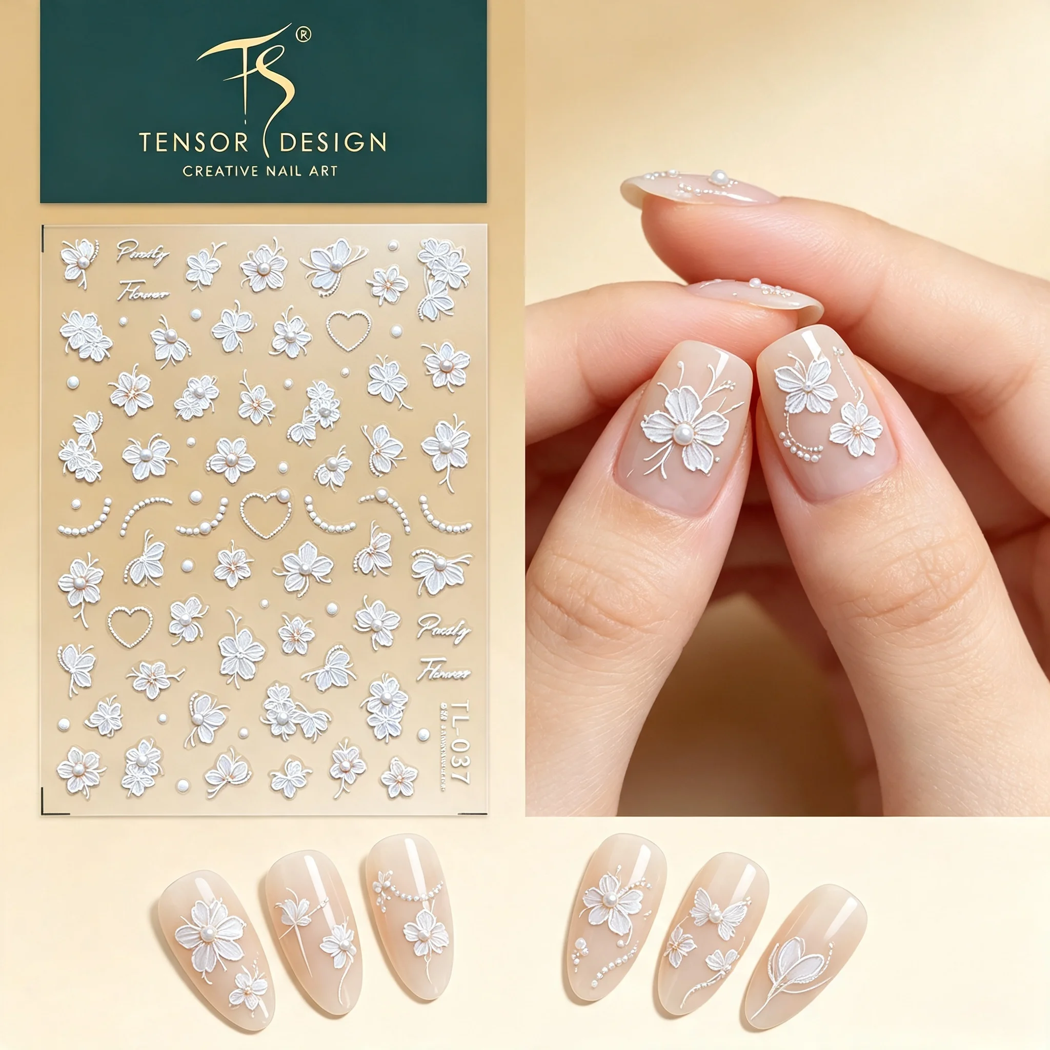 Новые 5D/3D рельефные наклейки – обзор и цена Nail Art Elegan