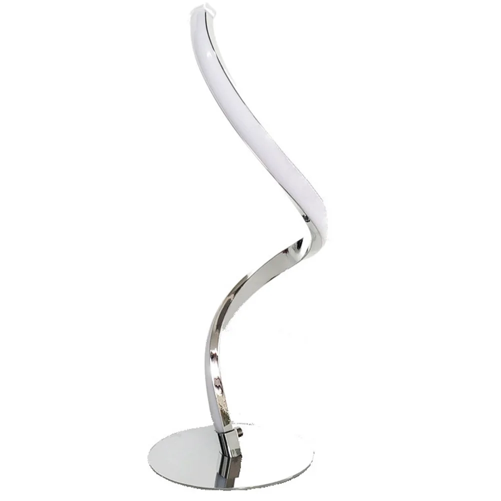 

1pc Touch Dimming Table Reading Desk Lamp Silver Study Office Bedside Table Reading Light Adjustable Color Small Night Lamp