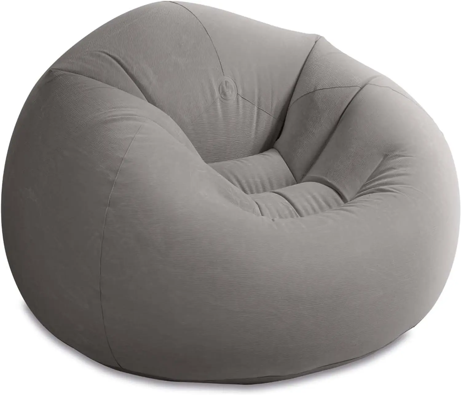 

Inflatable 42L x 41W x 27H inch contour beanbag-free recliner, gray