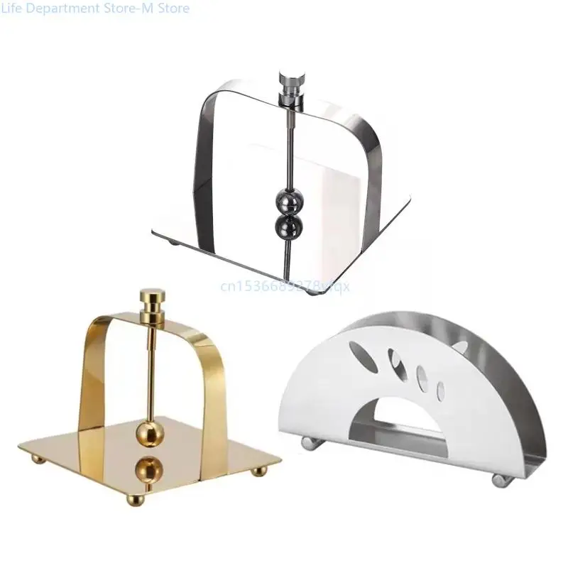 

Stainless Steel Napkin Holder Freestanding Paper Napkin Tissue Dispenser