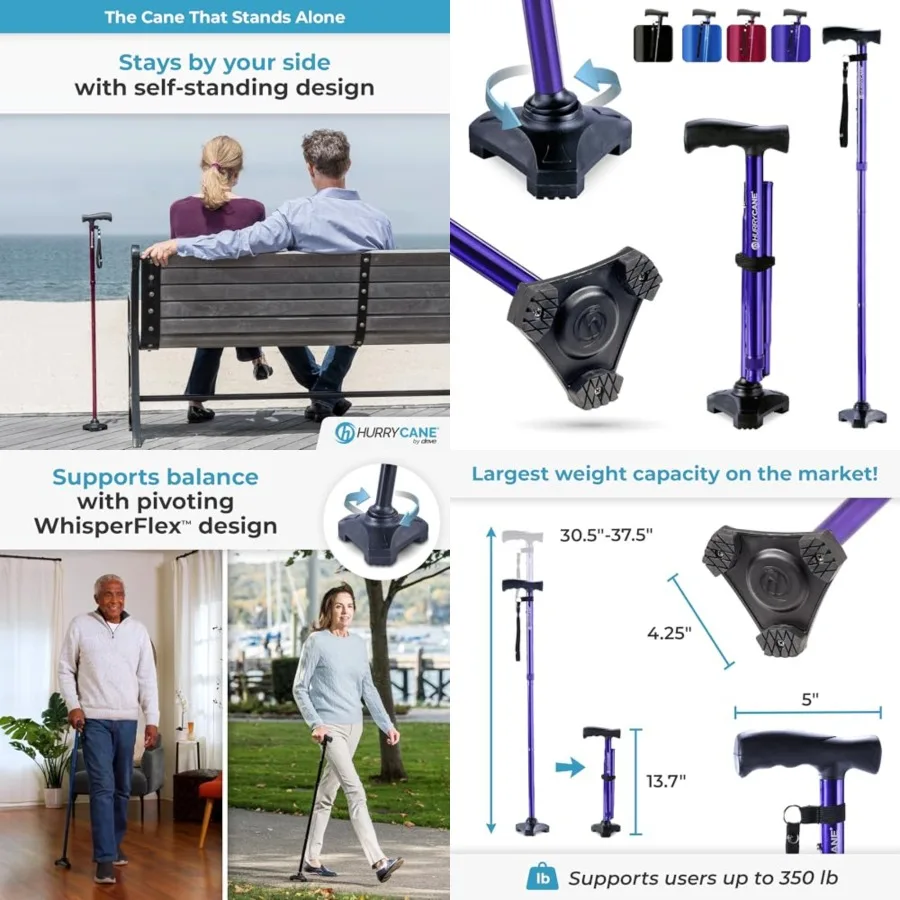

Freedom Edition Foldable Walking Cane with T Handle