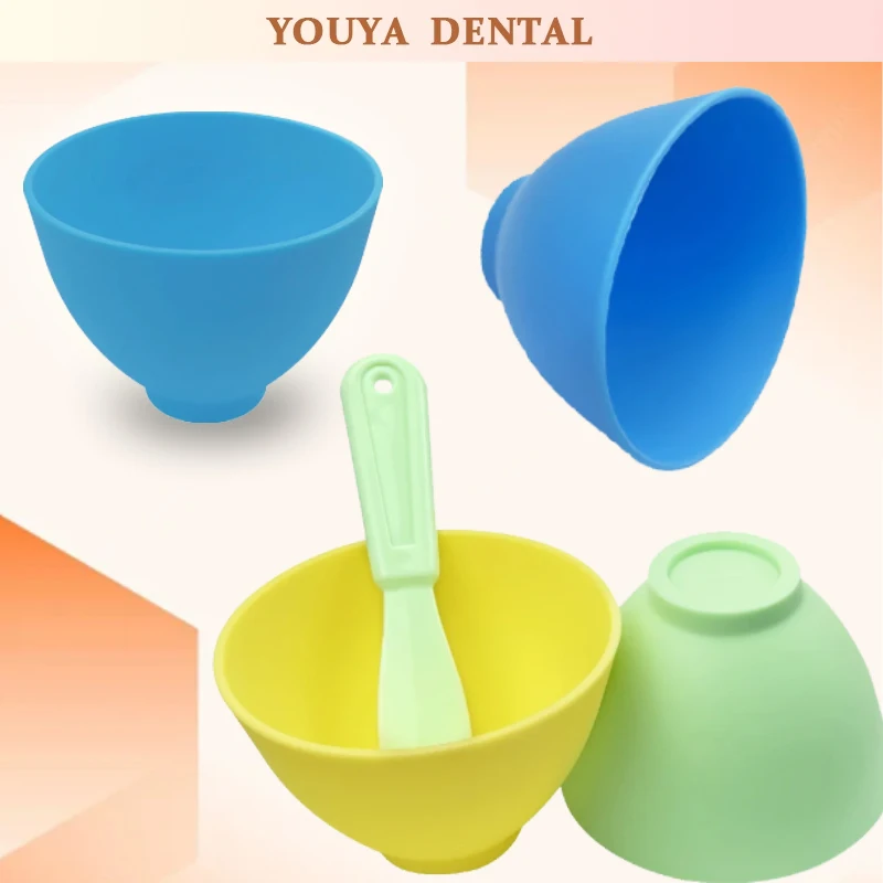 

Dental Silica Gel Mixing Bowl Soft Rubber Middle Leather Cup Silica Gel Facial Mask Mud Essential Face Care Mixing Bowl Tool