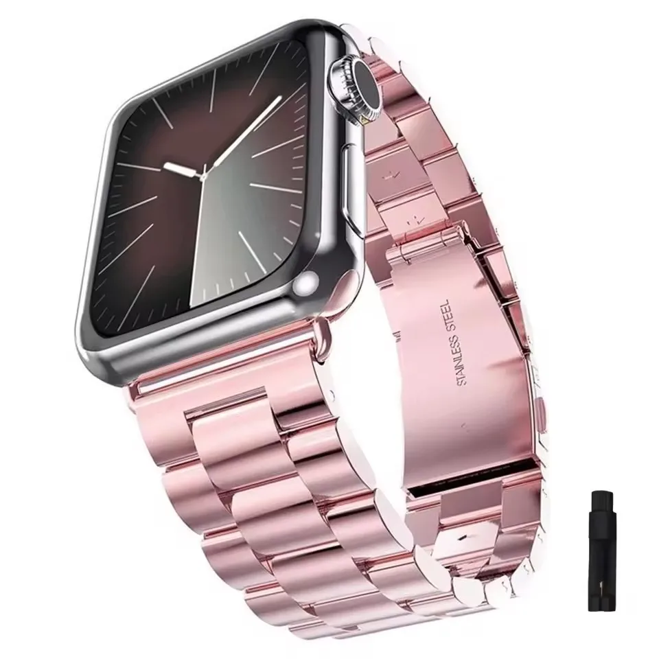 Metallarmband für Apple Watch Ultra 49 mm 9 8 7 45 mm 41 mm Edelstahlarmband für IWatch 6 5 SE 3 44 mm 42 mm 38 mm Uhrenarmband