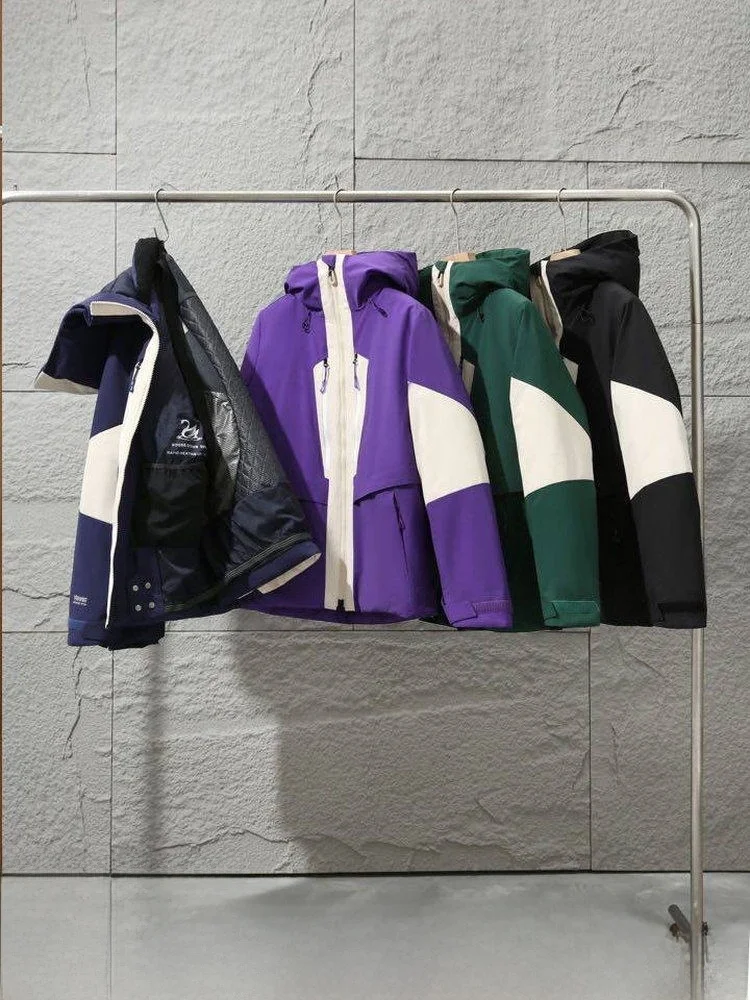 

Мужская парка для катания на сноуборде вниз Jaet 90% гусиного пуха Thermal Loing Bla Tech Tee-Defence Matrix id M Skiing Parka