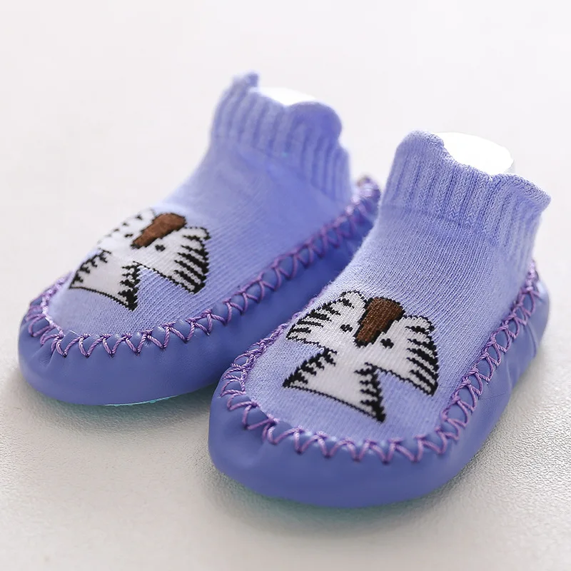 New Baby Cartoon Non-slip Soft-soled Shoe Socks First Walker Prewalker Slipper Socks Boots Crib Shoes for Newborn Infant Toddler