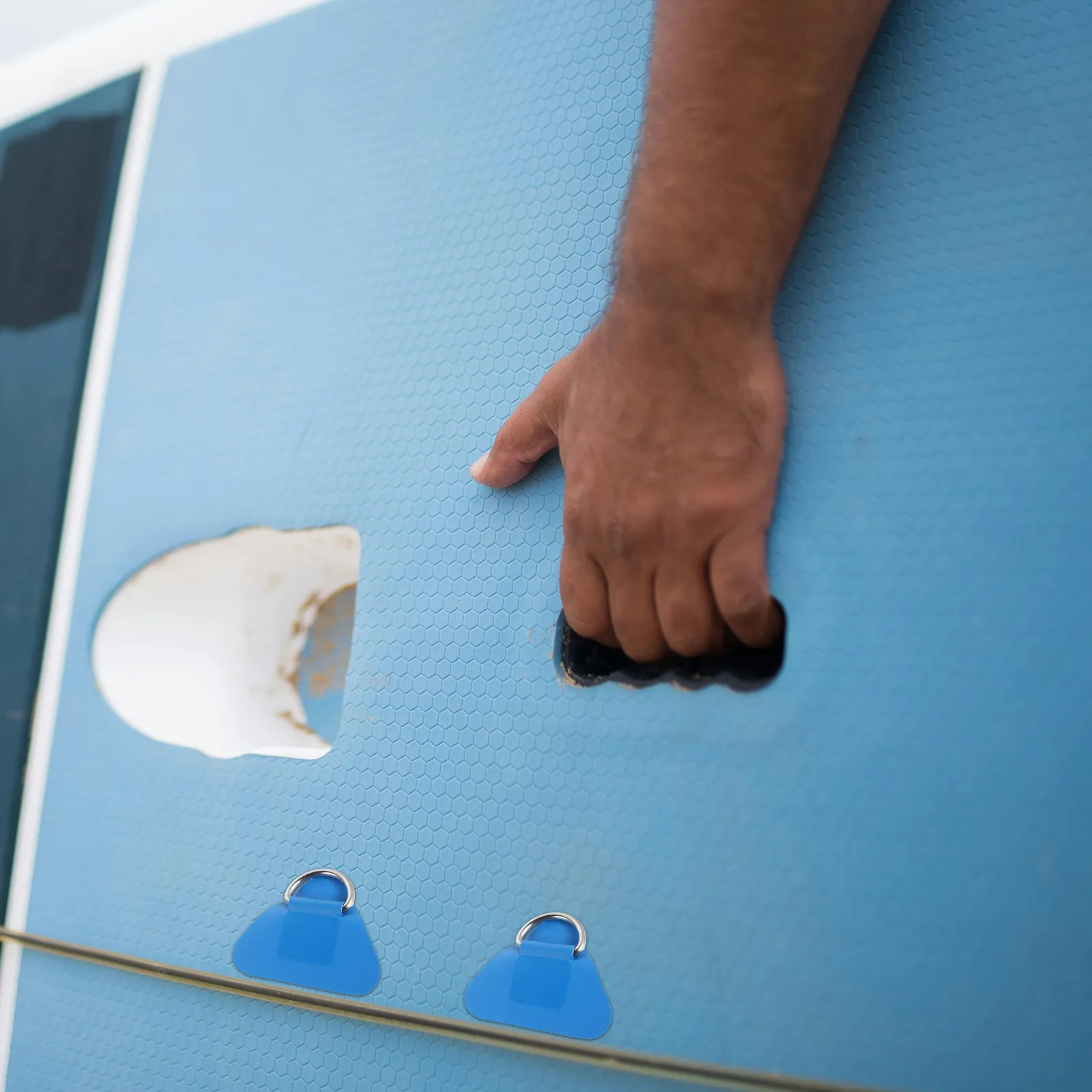 

Комплект из 4 треугольных D-образных креплений из нержавеющей стали для каяков, надувных лодок, каноэ, аксессуары для палубы, крючки для веревок, для использования на открытом воздухе