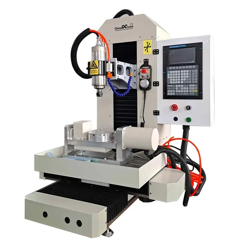3D 5 Axis CNC Small Mini Milling Machine for Metal Aluminum Copper Steel High Accuracy 0.02MM EU US Free Tax