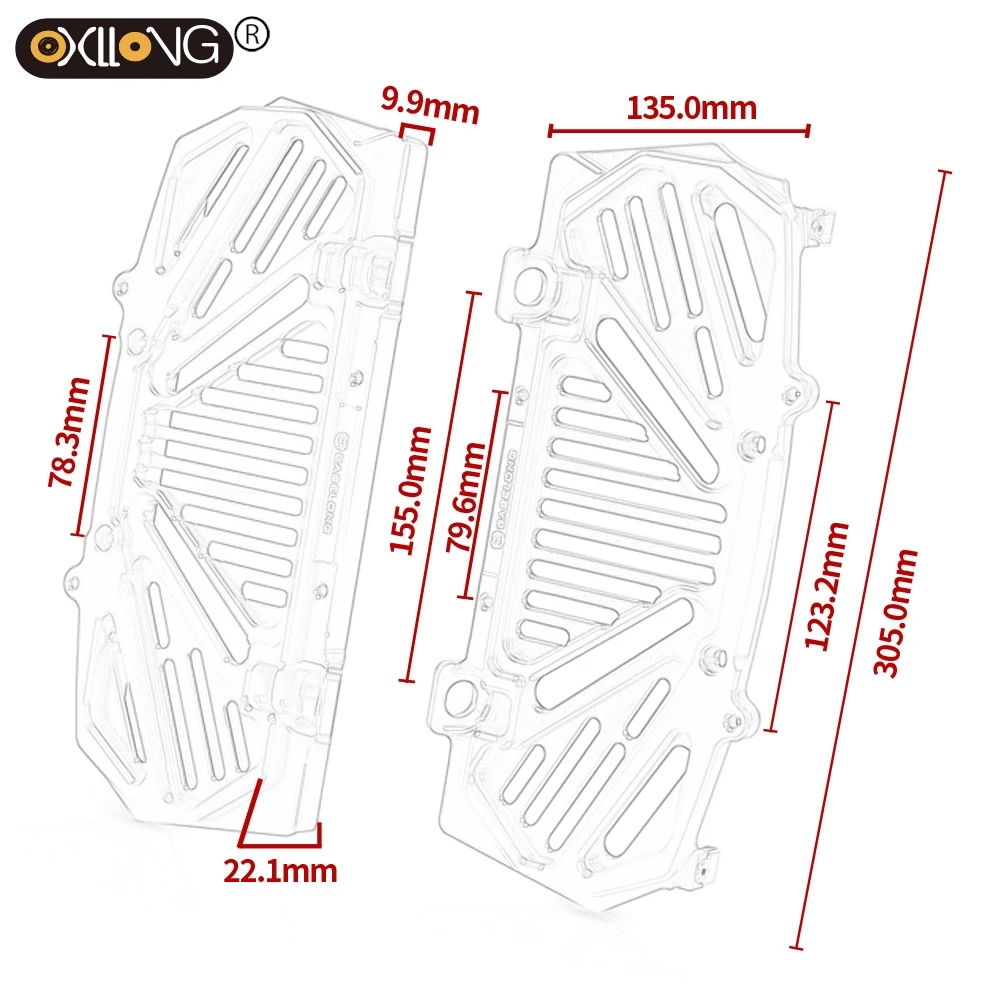 Voor EXC XCF XC EXCF XCFW TPI Zes Dagen 125 250 300 350 400 450 500 2017-2025 motorfiets Radiator Grille Guard Protector Cover