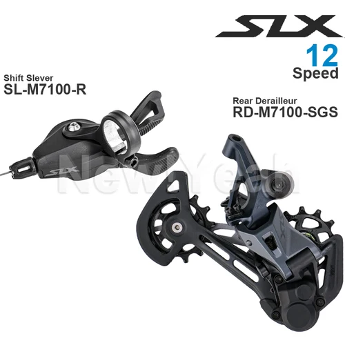 Grupo SHIMANO SLX M7100, palanca de cambios de 12 velocidades, SL-M7100-R SL-M7100-IR, desviador trasero RD-M7100-SGS para piezas originales de bicicleta MTB