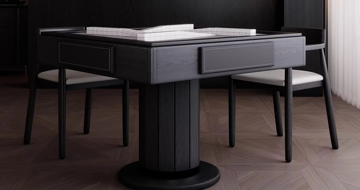 

Mahjong table dining table household roller coaster automatic mahjong machine Italian modern all-in-one table