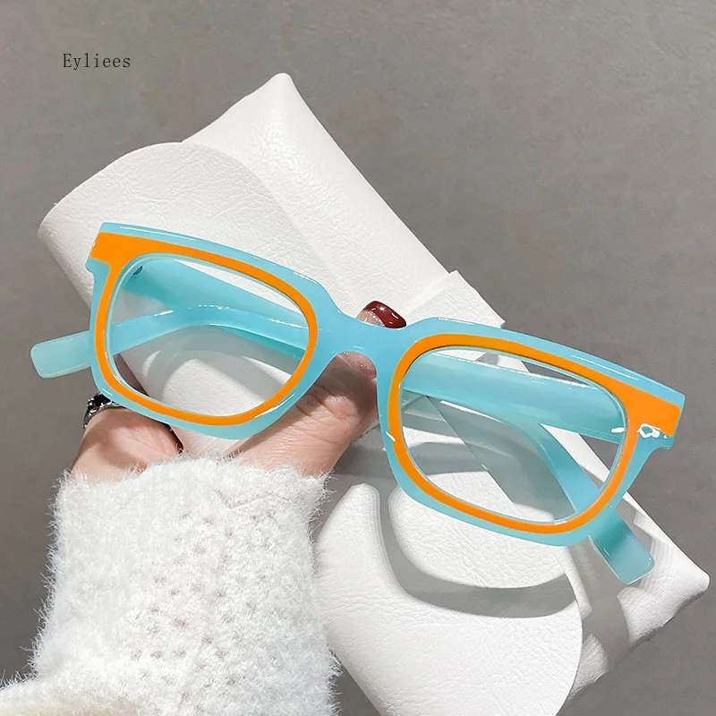 2024 Anti blue Light Glasses Men Women Transparent Computer Glasses Frame Retro Myopia Glasses Square Eyeglasses frames óculos