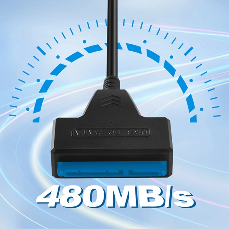 

Кабель-адаптер USB2.0 для SATA, 48 см, для внешнего жесткого диска 2,5 дюйма