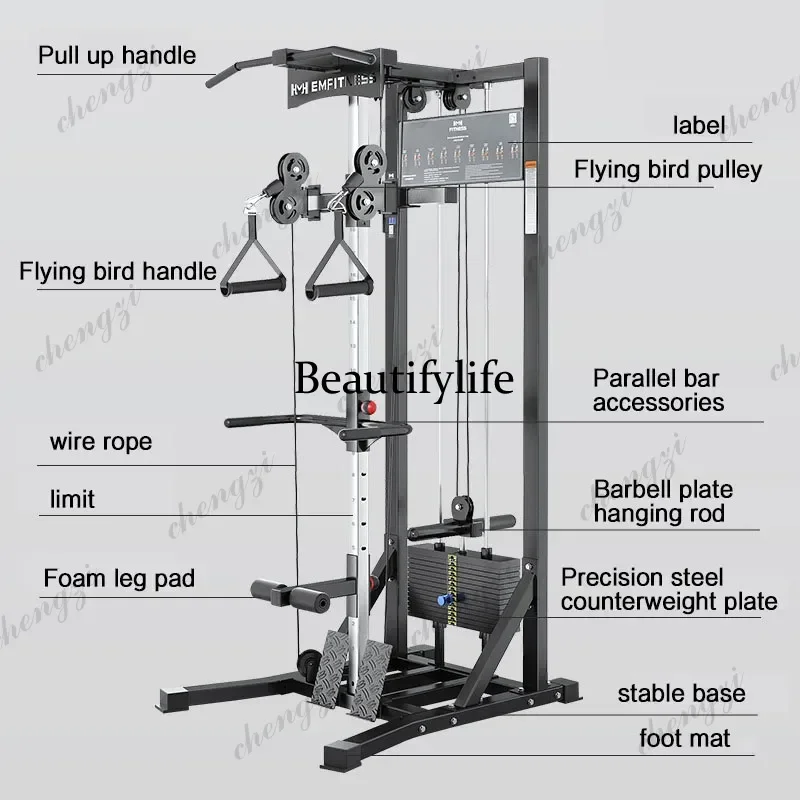 Little Flying Bird Longmen Gym Big Flying Bird Pull Up Multi functional Double Row Chest Clamp Trainer