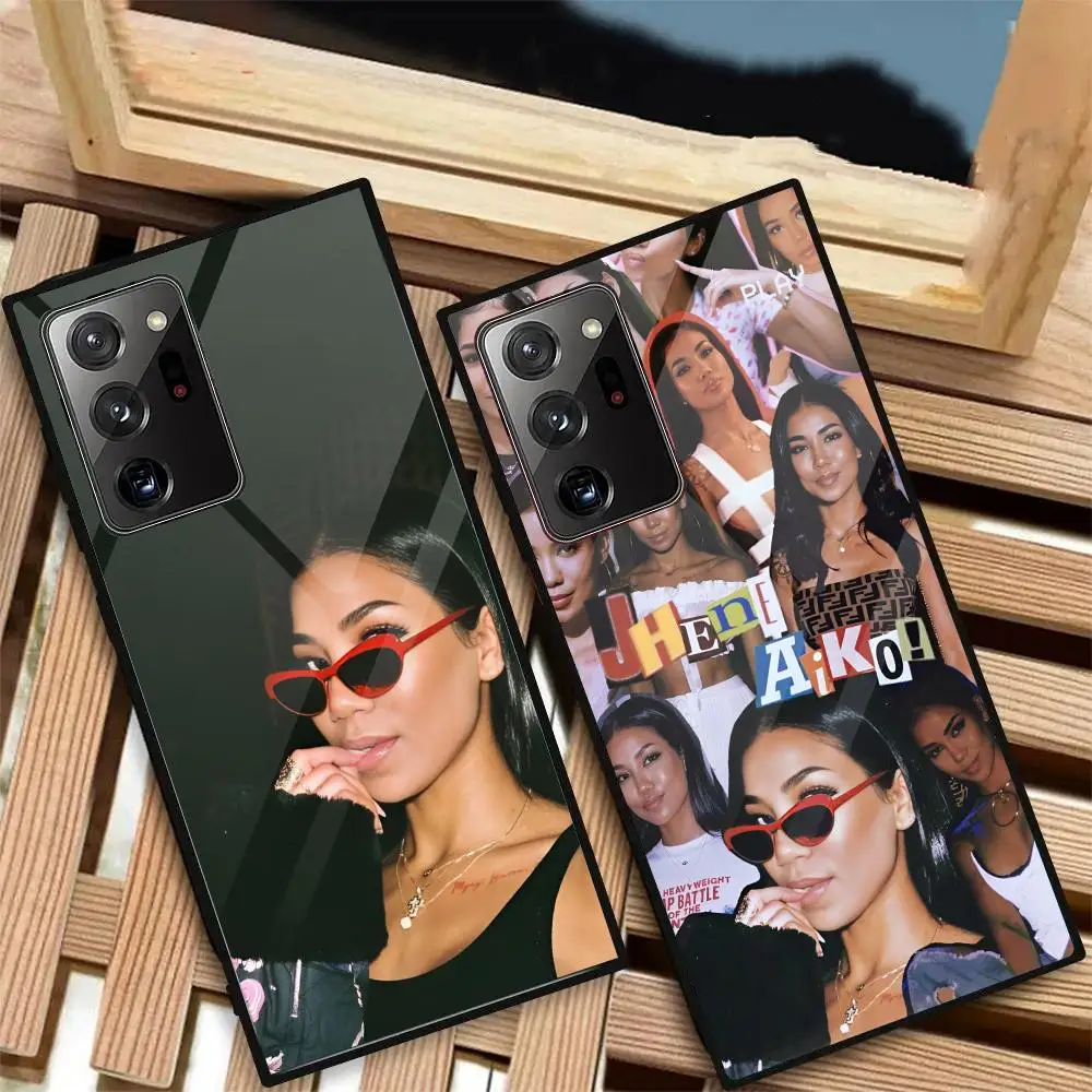 Singer J-Jhene A-Aiko MAISTO Phone Case Glass Phone Case For Samsung Galaxy S20 S21 S22 S23 S24 Note20 Ultra Plus Fe