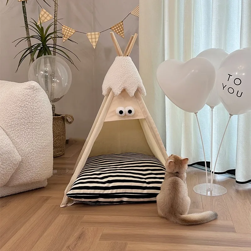 Cheap Warm Soft Mat Cat Bed Interior Waterpro Hiding Lounger Cushion Cat House Stuff Cama Para Gato Cats Accessories Pets