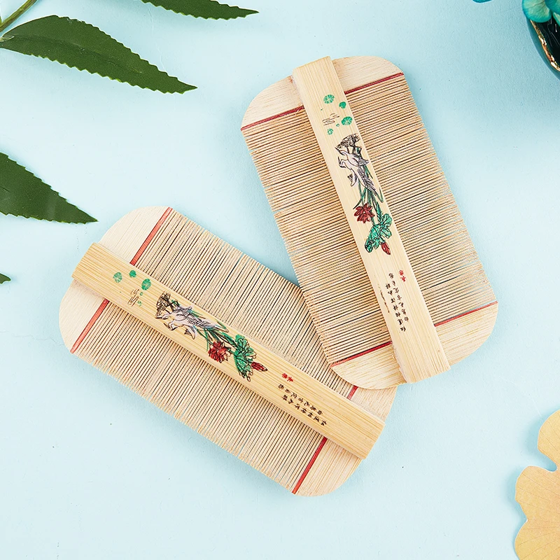 【L】Double Sided Handmade Lice Comb Remove Itching Scraping Head Flea Cootie CombHealth Care 93 Store