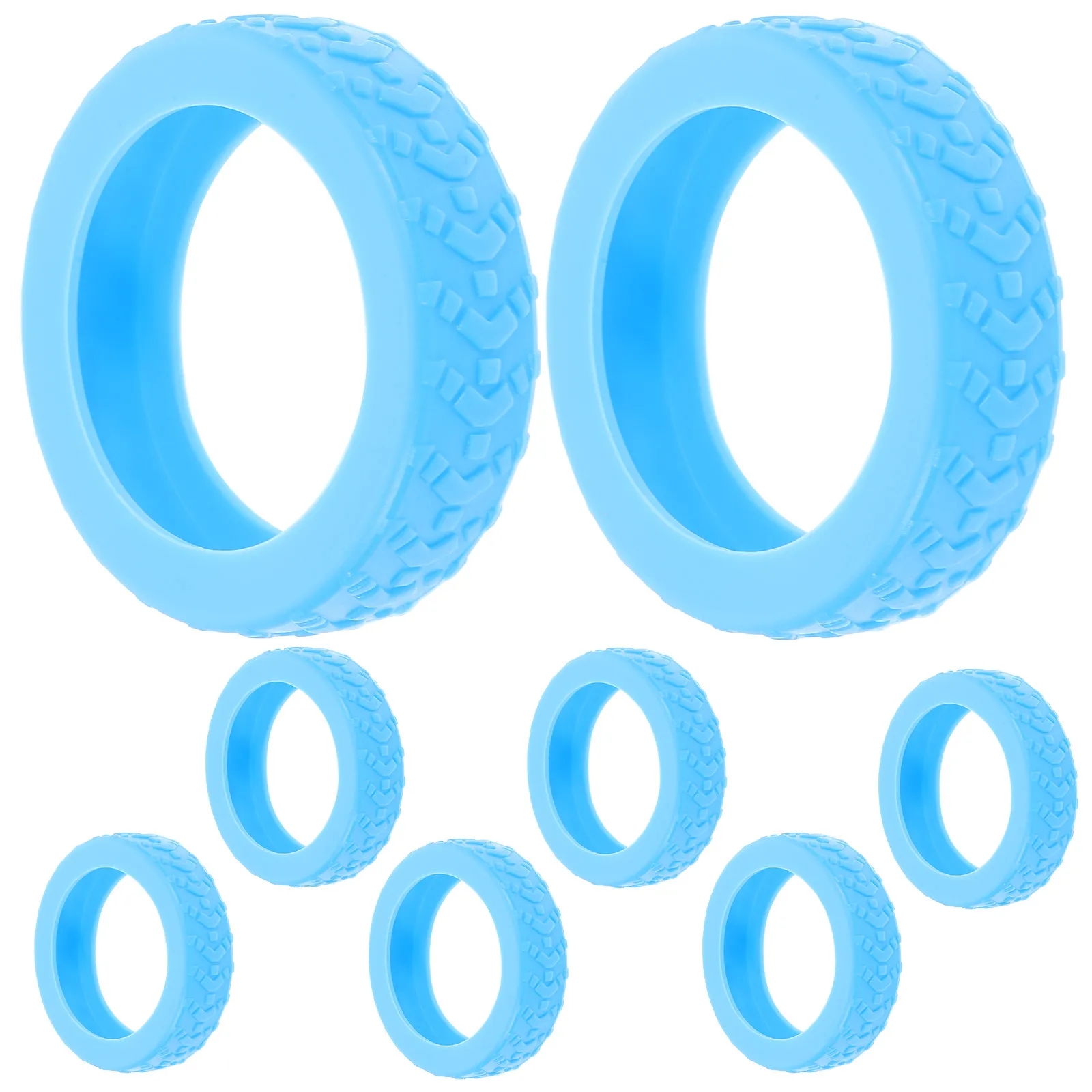 

Набор из 8 силиконовых чехлов для колес чемоданов, универсальные защитные накладки от царапин, бесшумные, для защиты пола