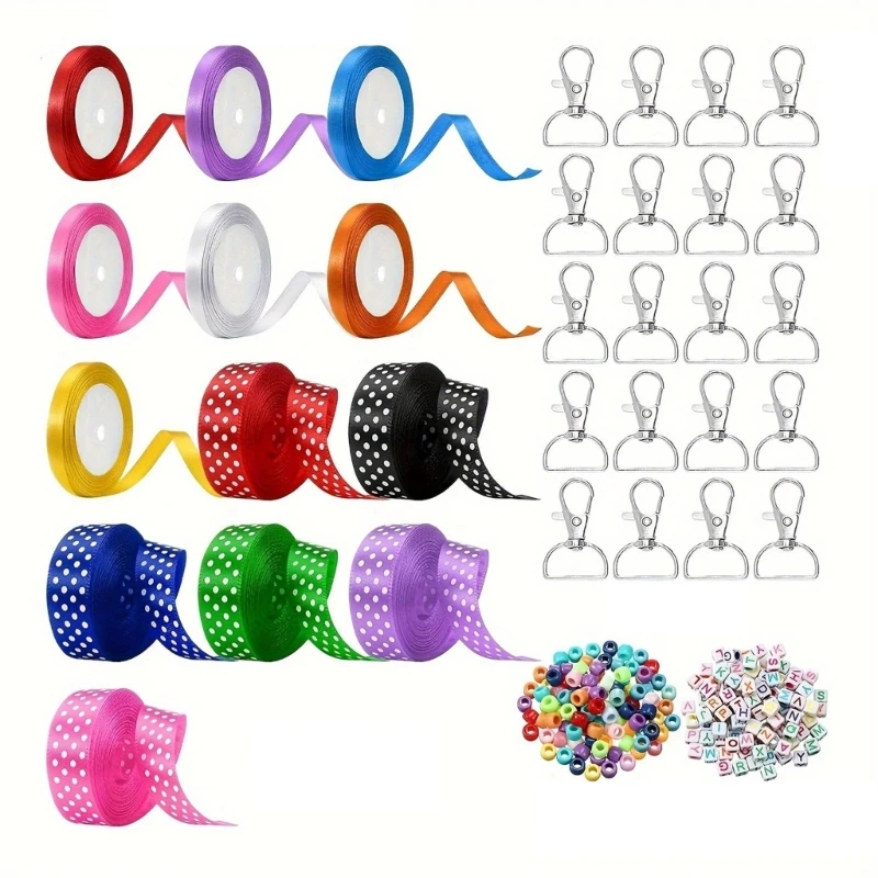 Customizable Bowknot Keychain Maker Set For Educational Activities And Holiday Crafts