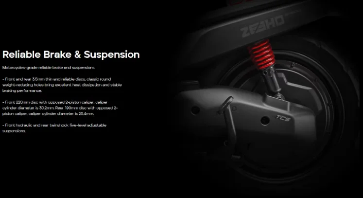 AE4 دراجة نارية كهربائية ربيع جديد نسيم المتطرفة الأساسية مع الرف الخلفي الأمامي والخلفي تعديل المصد الملحقات المضادة للسقوط