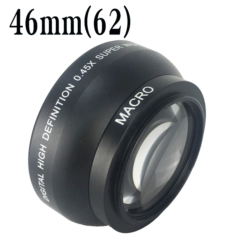 46mm 0.45X Wide Angle Macro Conversion Lens for 46 mm Panasonic HDC TM700 HS700 G1 GF1 GF2 GF3