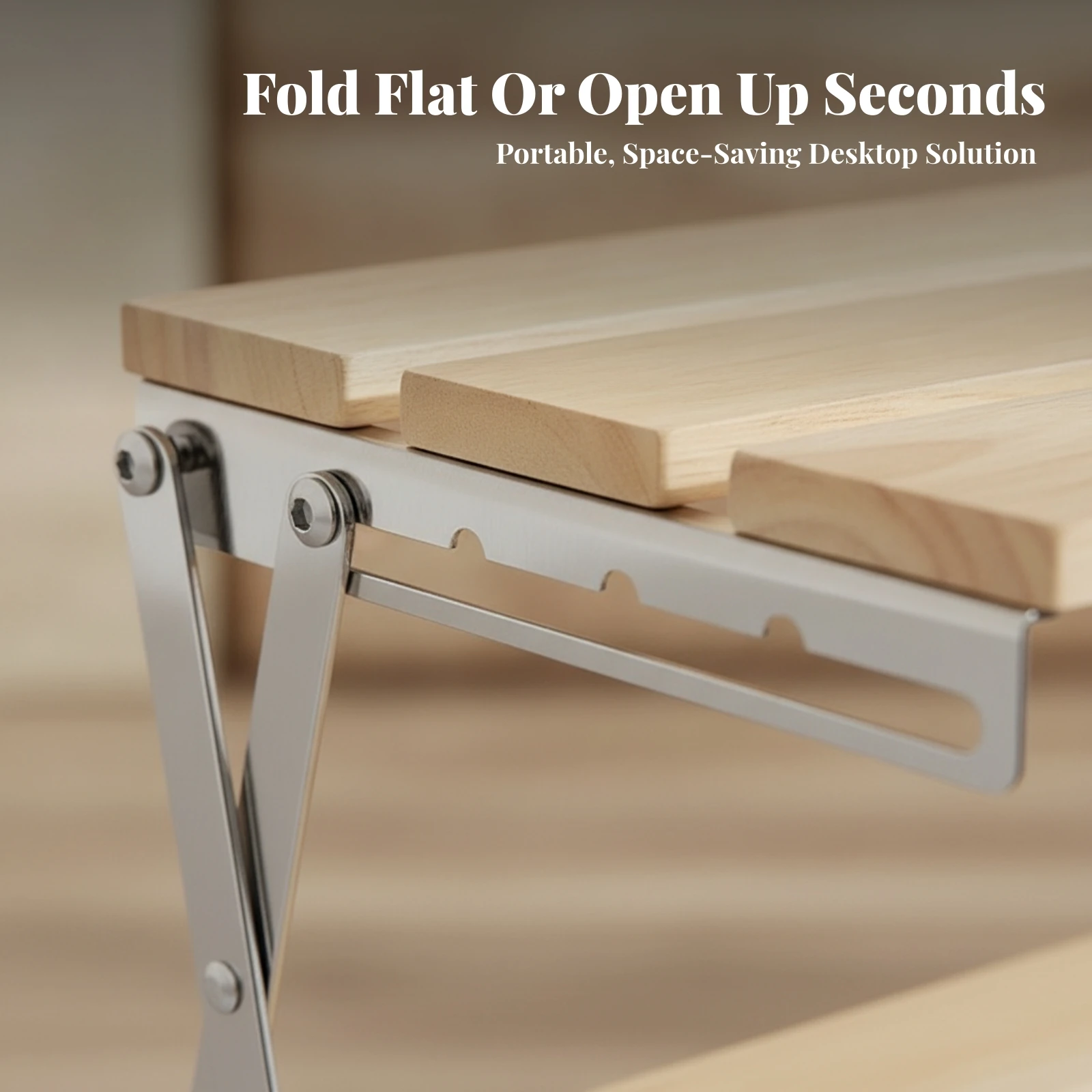 Two-Tier Countertop Storage Rack Space-Saving Two-Level Tabletop Storage Shelf Wire Frame Shelf with Wooden Board Vertical