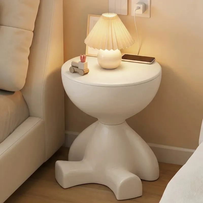 for Cream Wind Bear Bedside Table Household Bedroom Sofa Side Table Removable Storage Creative Children's Bedside Frame