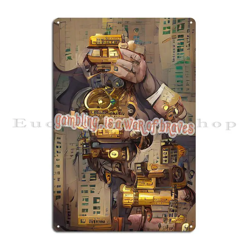 Gambling Design X1 Chaklac Metal Sign Plaques Pub Mural Kitchen Garage Iron Tin Sign Poster