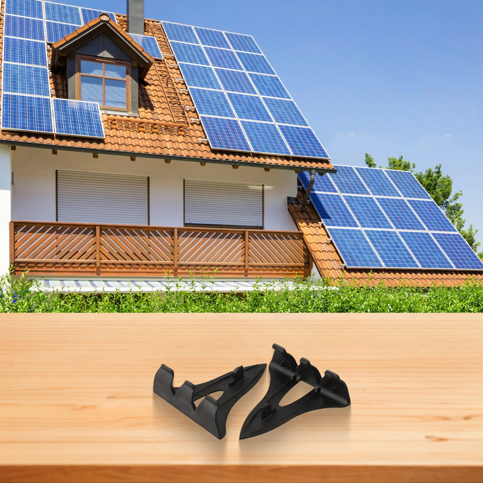 20Pcs Solar Panel Water Drainage Clips Photovoltaic Panel Water Drained Away Clip For 30/33/35mm Solar Panel Frame PV Modules