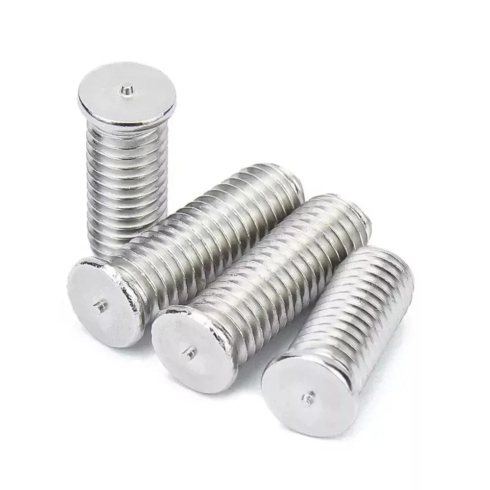 20 Pcs-100 Pcs 304 Stainless Steel Stud Spot Welding Screw Welding Spot Bolt M3 M4 M5 Length 6/8/10/14/16/20/25/30/35/40/45/50mm