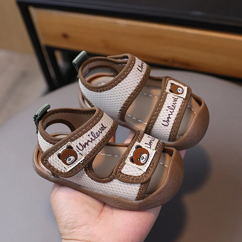 Child Walking Sandal2026summer New Style Child Toe Cap Soft Soled Shoe Casual Baby Anti Slip Breathable Daily Versatile Sandals
