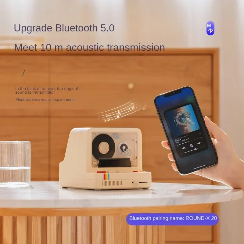 الكلاسيكية كاسيت نمط سمّاعات بلوتوث رائحة وظيفة الرجعية تصميم متعدد الوظائف