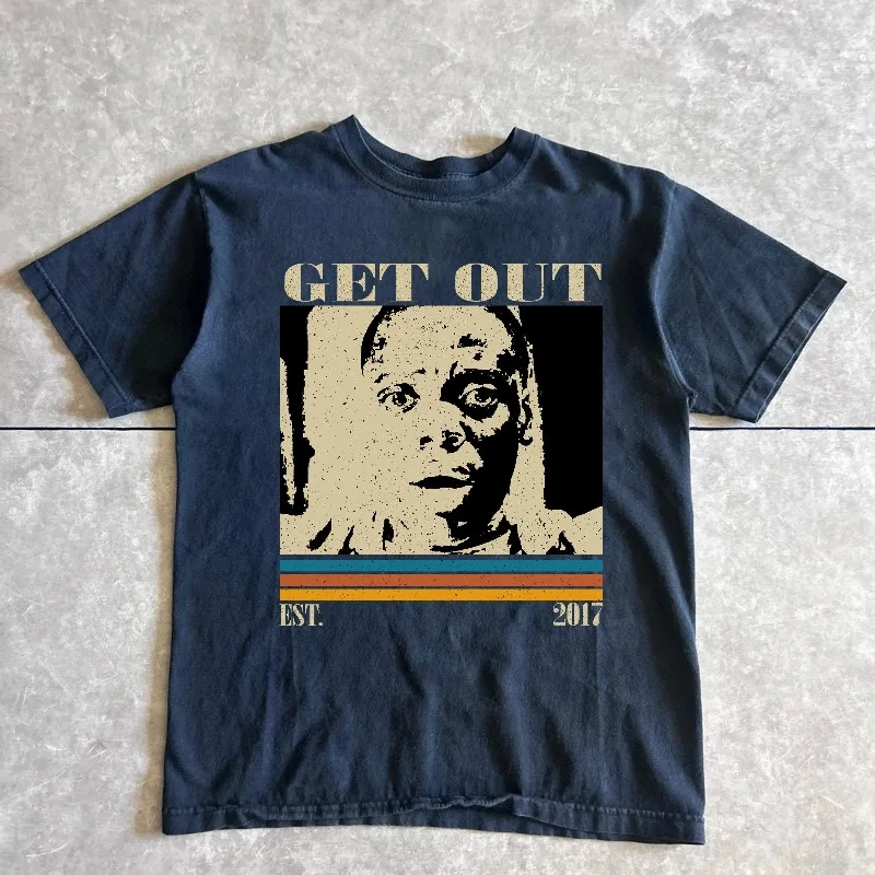 Summer New Casual Fashion Men's and Women's Y2K T-shirt with The Theme of The Movie 