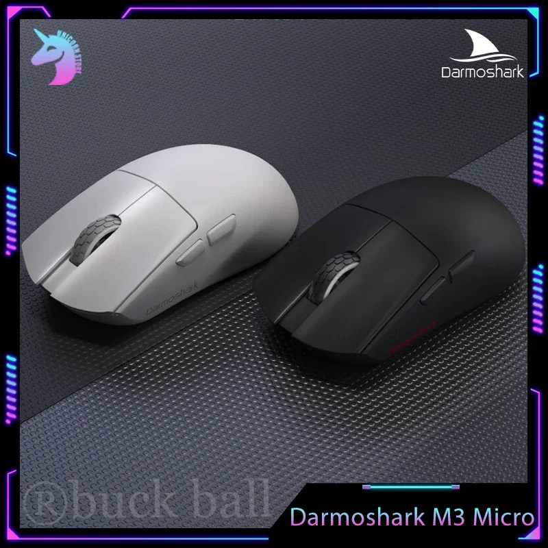 

Новинка, беспроводная Bluetooth мышь Darmoshark M3 Micro Mouse, игровая мышь с 3 режимами, поддержка 8k, легкая мышь Paw3395 42g, геймерские мыши