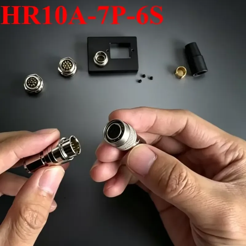 4 6 7 10 12 Pin HR10A-7P-6S Industrial Camera Aviation Connector HRS Self-locking Plug Socket Compatible with Hirose