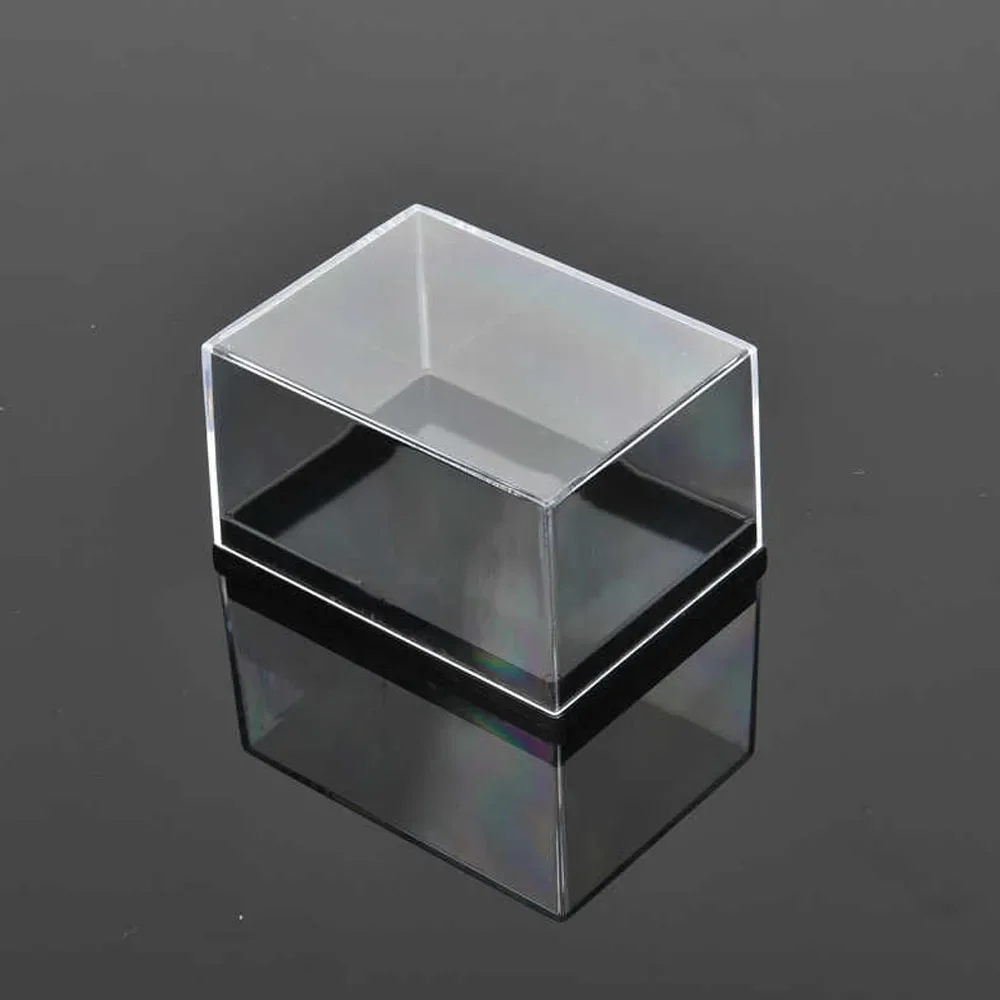 Clear Square Plastic Mineral Specimen Box Dustproof Rock Gemstone Sample Display Storage Case for Collection