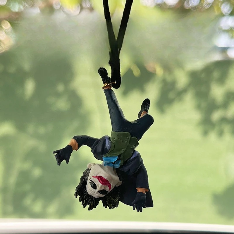 5cm Car Resin Pendant Creative Car Rearview Mirror Cowhide Cartoon Pendant  Toy Collection Gifts Christmas New Product