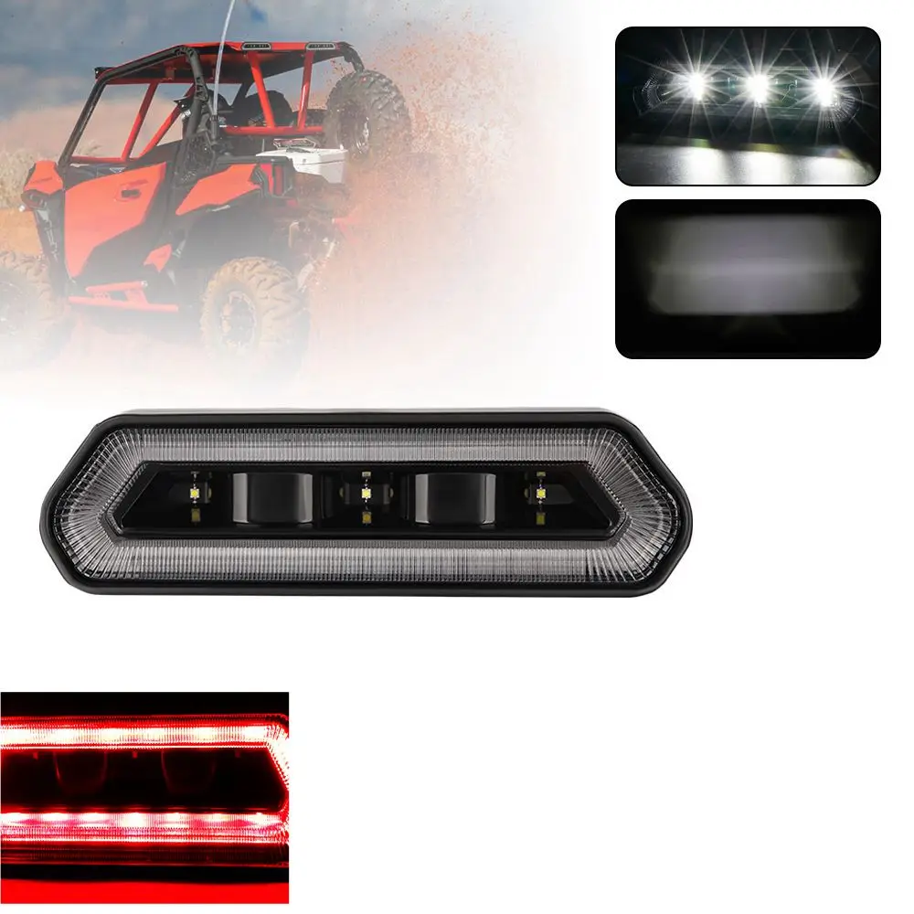 UTV Chase LED Tail Light, Chase Brake Light Bar with 5 Modes(Strobe, Courtesy, Reverse, Running, and Brake) For  Pola