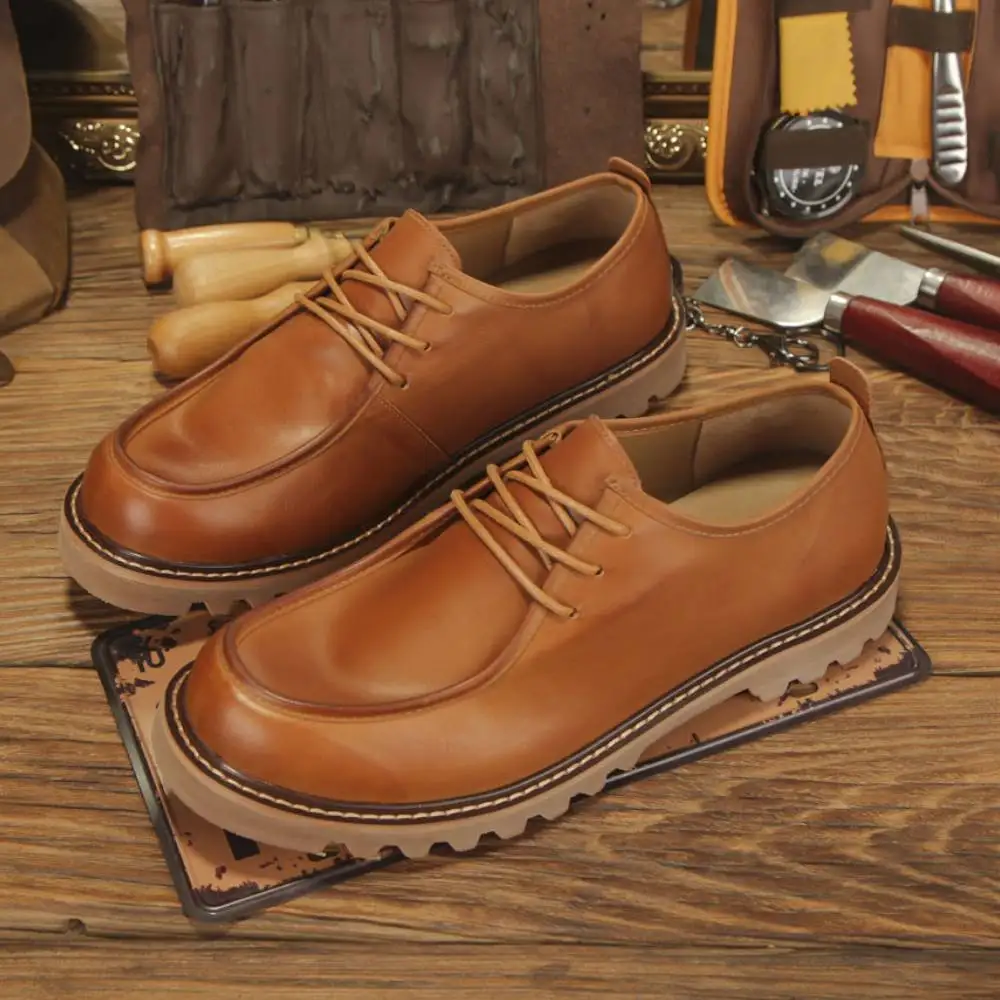 

Мужская повседневная деловая обувь из мягкой кожи, роскошная качественная мужская обувь из натуральной кожи ручной работы, винтажная осенняя свадебная официальная социальная обувь